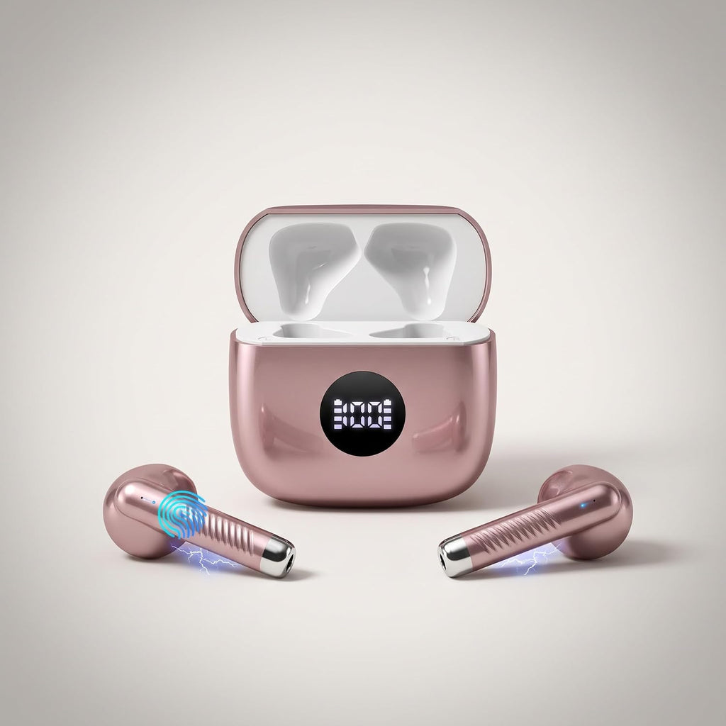 Auriculares inalámbricos, auriculares Bluetooth 5.4, estéreo de alta