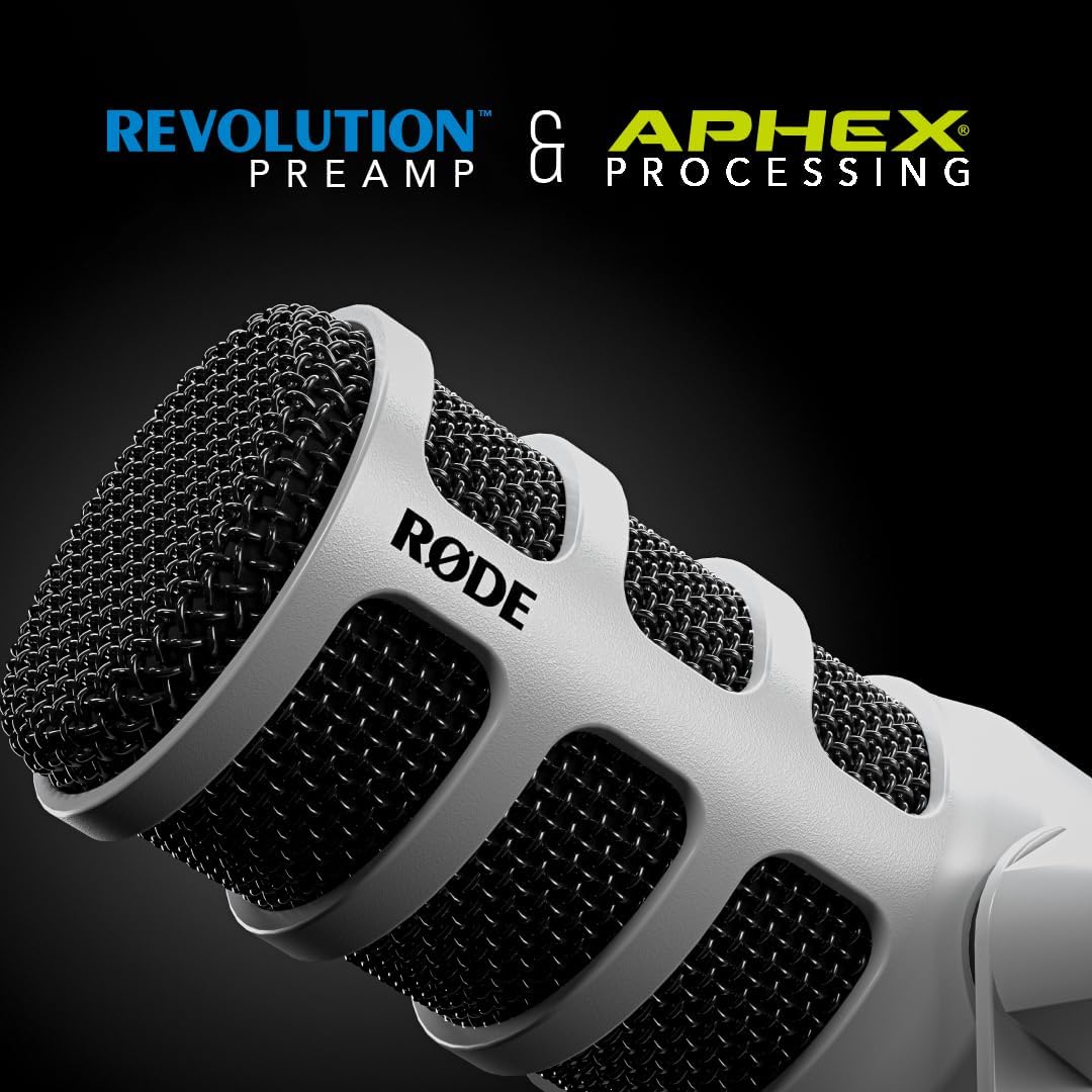 RØDE PodMic Micrófono de transmisión dinámica USB con conectividad...