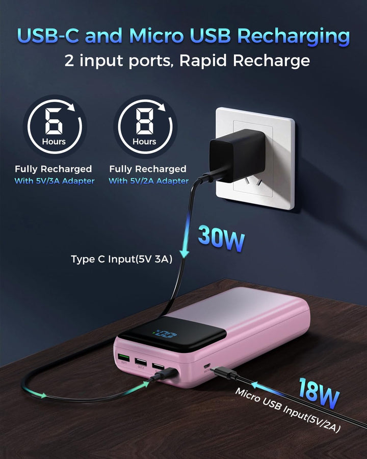 Cargador portátil de 50000 mAh, batería externa de alta capacidad p...