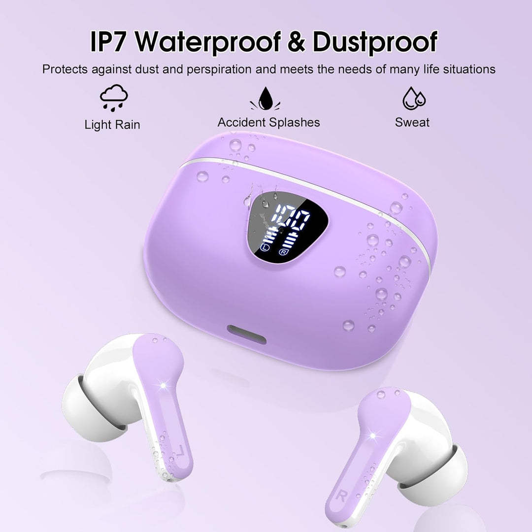 Auriculares inalámbricos, Bluetooth 5.4, estéreo de alta fidelidad,...