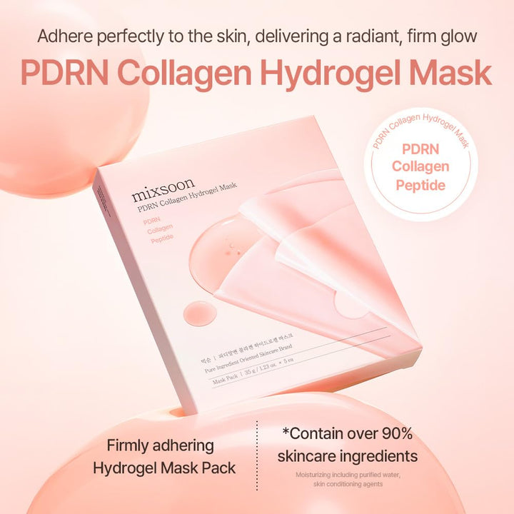 mixsoon PDRN - Máscara facial de hidrogel de colágeno, profundament...