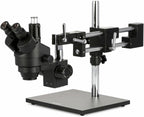 AmScope SM-4TZZ-B - Microscopio estéreo trinocular con zoom, color negro