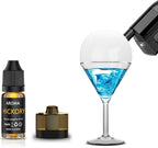 Kit de Accesorios de Sabor Culinario para Pistola de Humo - Añade Sabor a Bebidas de Cóctel y Alimentos Ahumados - 4x10ml de Aceites de Aroma de Nogal y 4 Envases (SaborNogal)