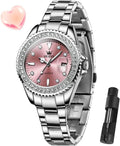 OLEVS Relojes para Mujeres Lujo Diamante con Fecha Analógico Cuartz para Mujer