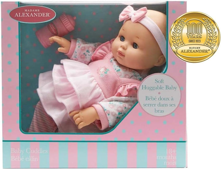 Madame Alexander Muñeca Bebé Cuddles de 14 Pulgadas con Biberón, Ro...