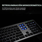 Teclado con cable con mini cubierta de control (6