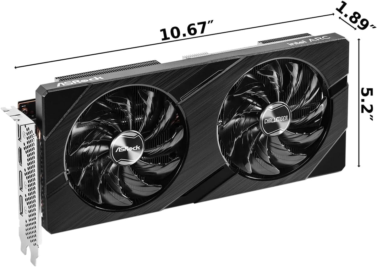 ASRock Challenger Intel ARC A580 CL 8G GDDR6 256 bits Diseño de Dob...