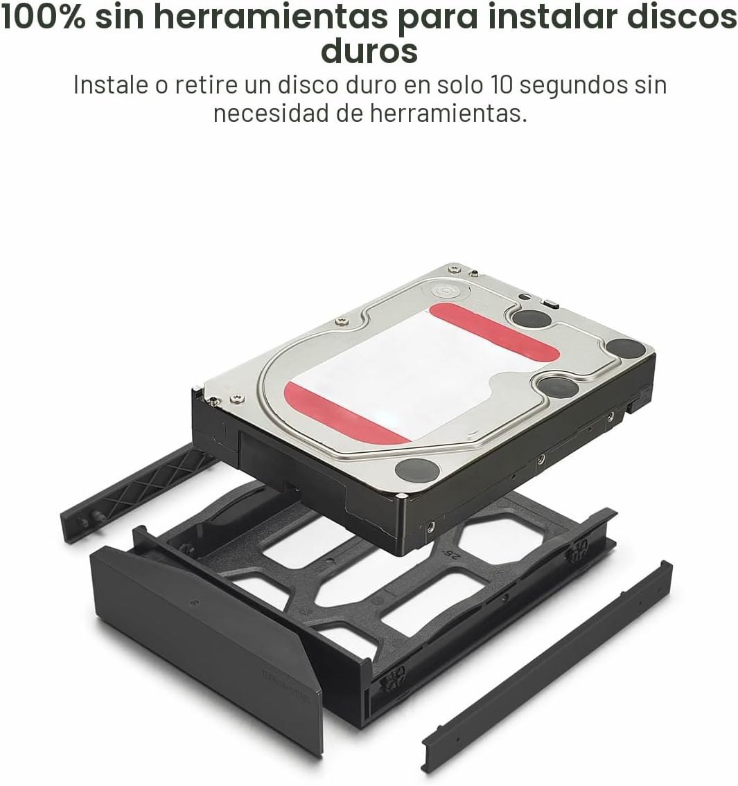 TERRAMASTER Caja RAID USB D2-320 - USB 3.2 Gen 2 10Gbps Tipo C 2Bay...