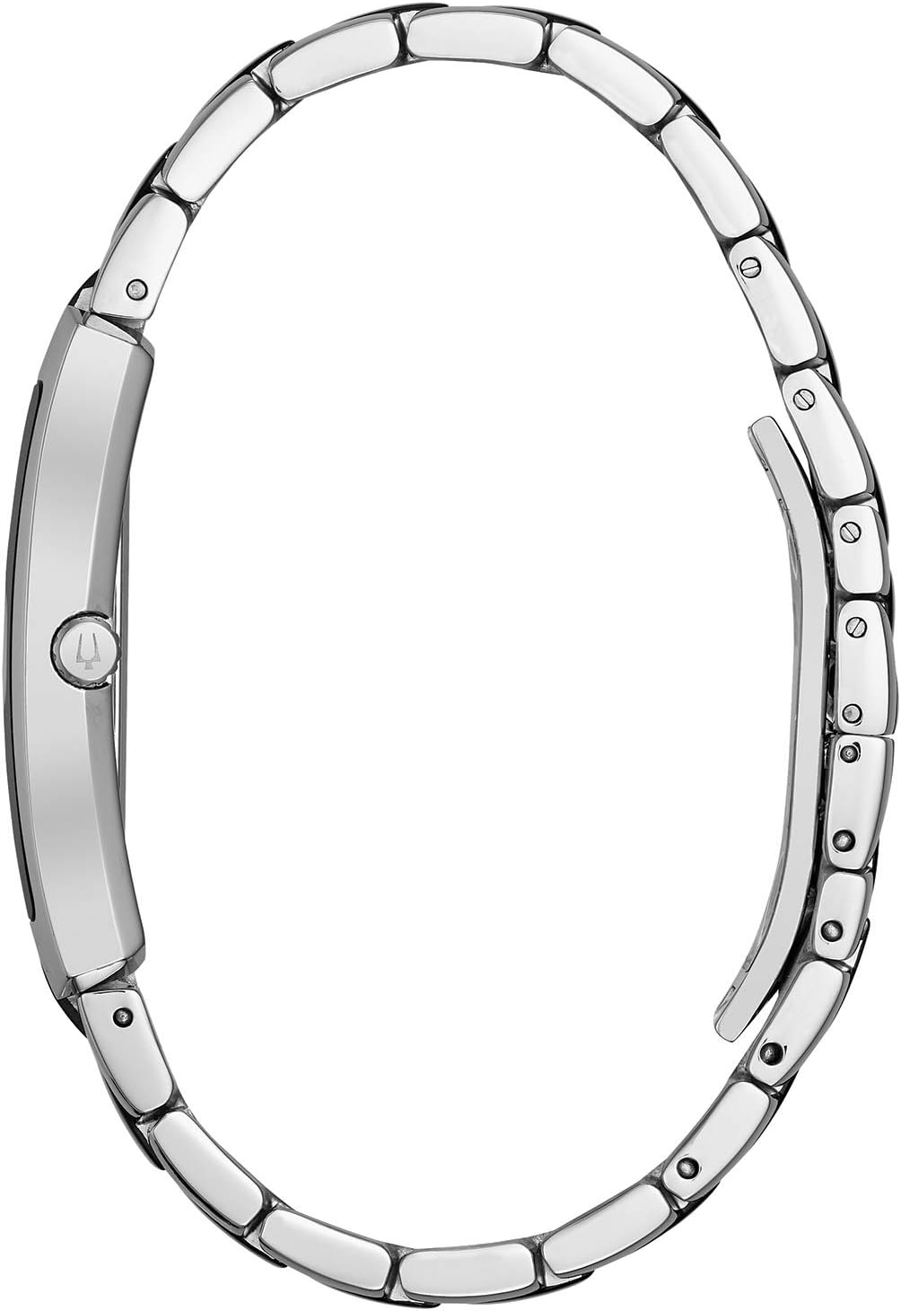 Bulova Reloj clásico de cuarzo de dos agujas para hombre, rectangular