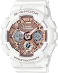 Casio GMS-S120MF-7A2CR G Shock Reloj de cuarzo blanco con pantalla analógica-digital para mujer