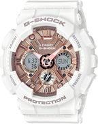 Casio GMS-S120MF-7A2CR G Shock Reloj de cuarzo blanco con pantalla analógica-digital para mujer