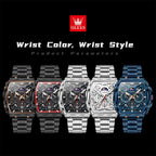 OLEVS Relojes para Hombres Business Dress Chronograph Cuadrado Grande Analógico con Correa de Silicona a prueba de agua con Fecha Regalo para Hombre Reloj de Muñeca Plateado