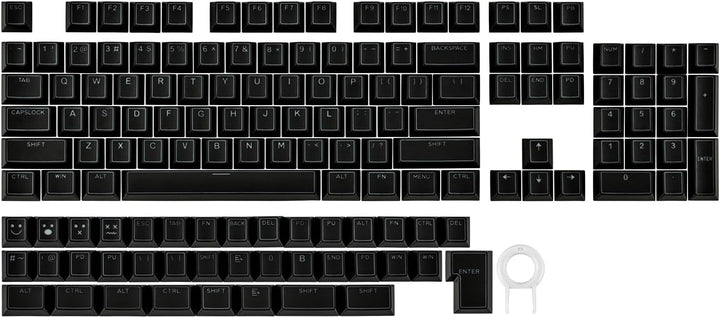 EPOMAKER Glintrix PBT Shine Through Keycaps, Arris &amp; Keys Retro...