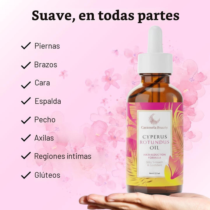 Aceite de Cyperus Rotundus Natural Caramela Beauty - 60ml de Aceite...
