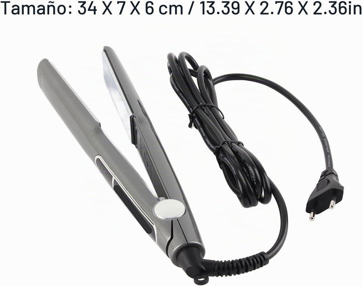 ANGGREK Plancha para el cabello, ajuste multiengranaje de 480 °F de...