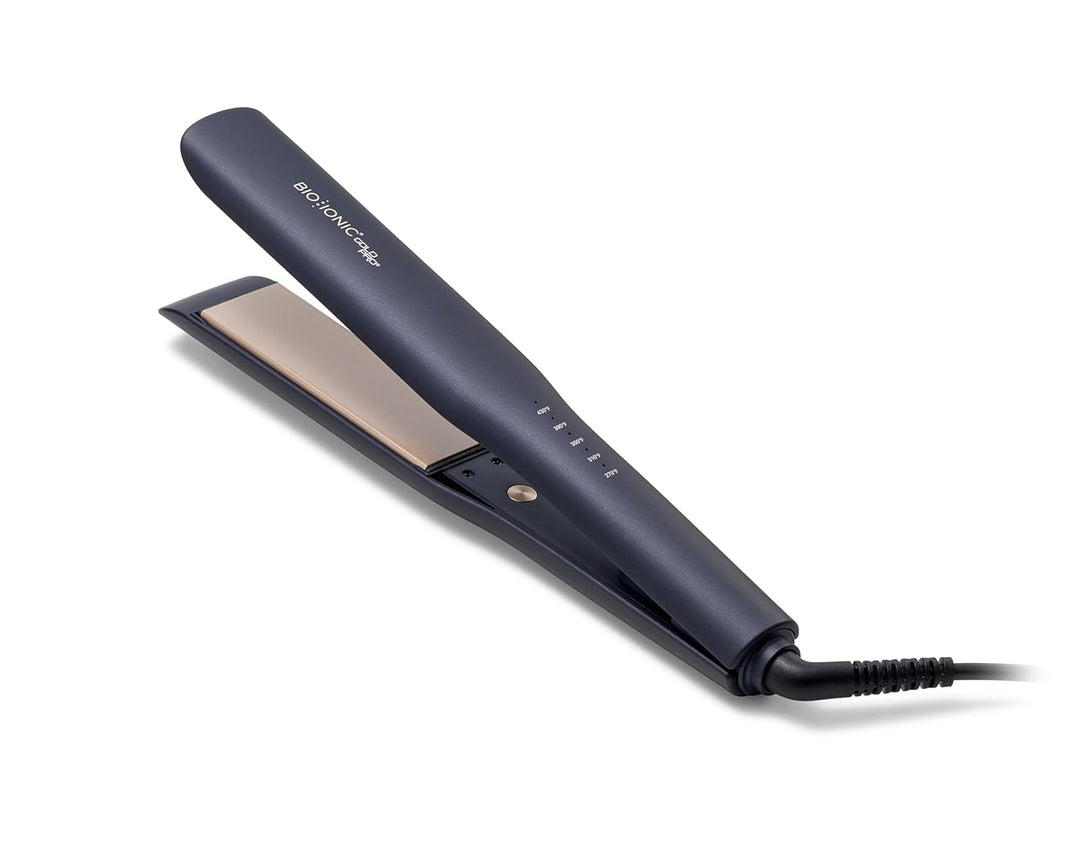 Bio Ionic GoldPro Hair Straightener, Blue, Moisturizing Heat Techno...