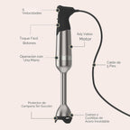 Vitamix Licuadora de inmersión de 5 velocidades, motor de 625 vatios, acero