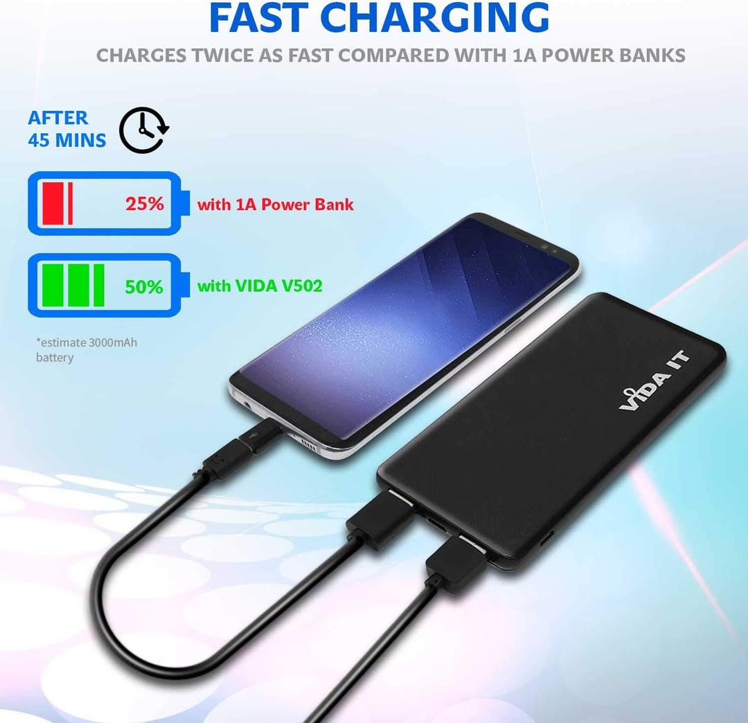 Banco de energía ultra delgado de 5 V 2 A para chaleco calefactable...