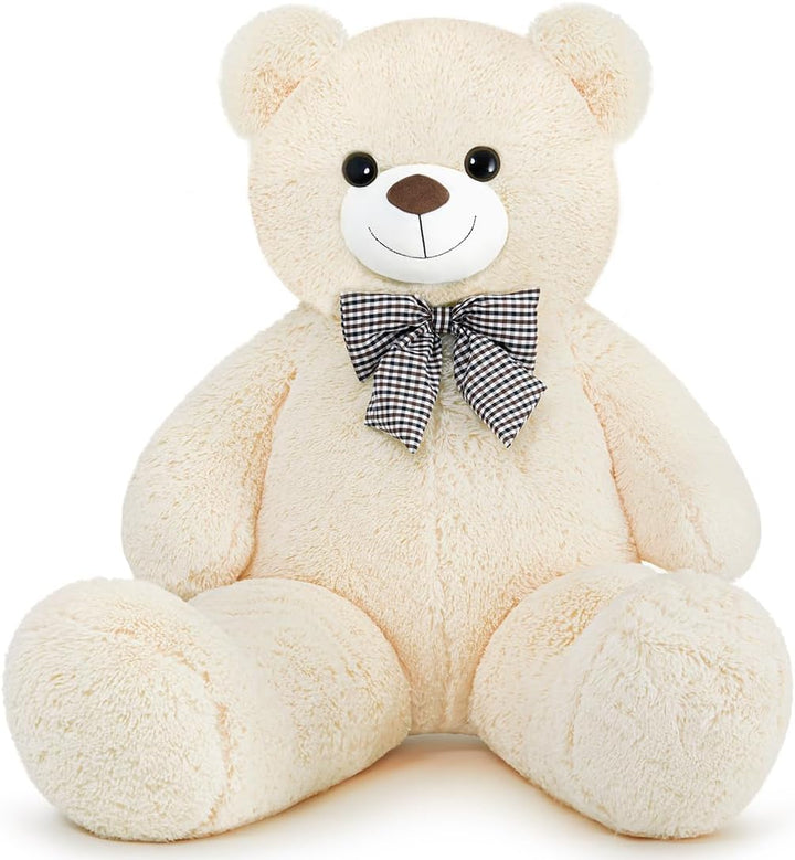 SNOWOLF Oso de peluche blanco gigante de 47" Animales de peluch...