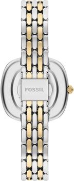 Fossil Reloj Emerson de acero inoxidable con tres manecillas para mujer
