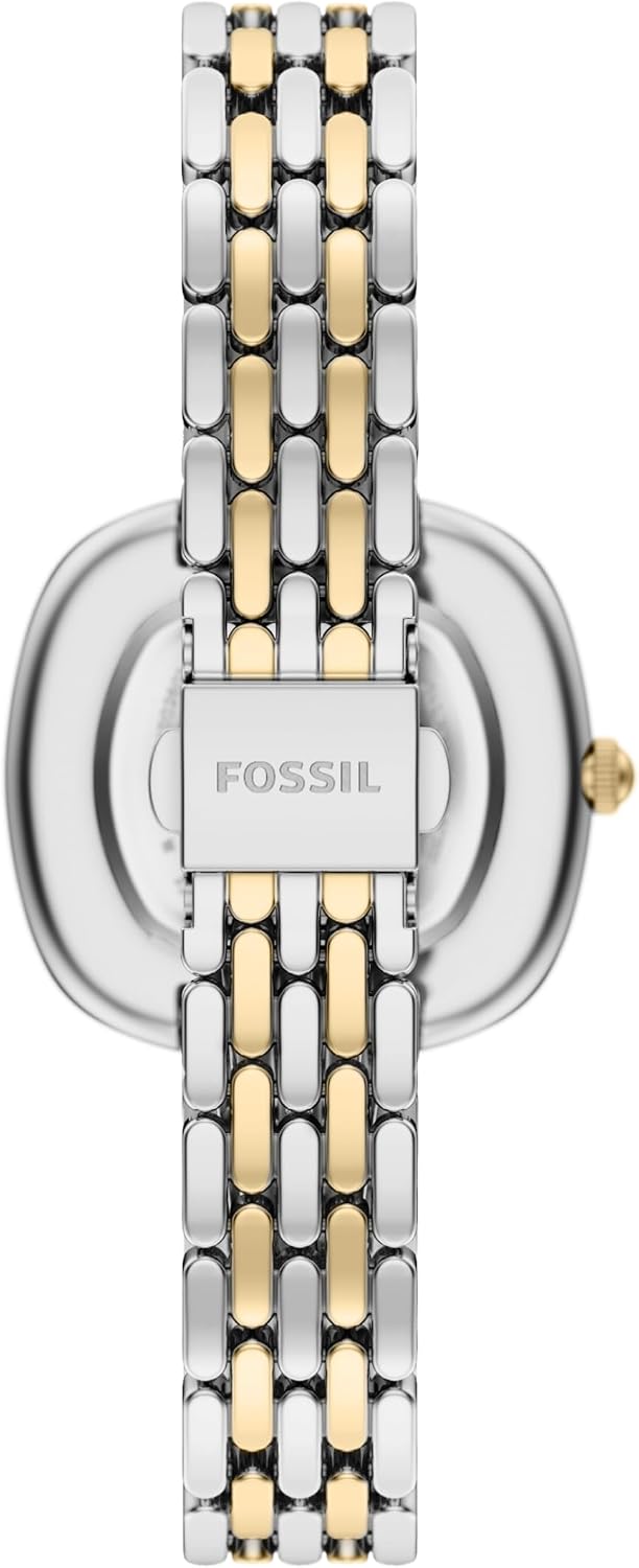 Fossil Reloj Emerson de acero inoxidable con tres manecillas para mujer