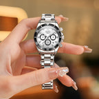 OLEVS Reloj para Mujer Moderno de Moda con Diamantes para Damas Analógico, Acero Inoxidable, Resistente al Agua, Luminosa, Día, Fecha, Dos Tonos