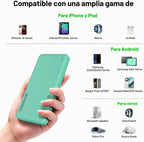 Evopow - Paquete de 2 cargadores portátiles, batería externa de 100, 10000 mAh