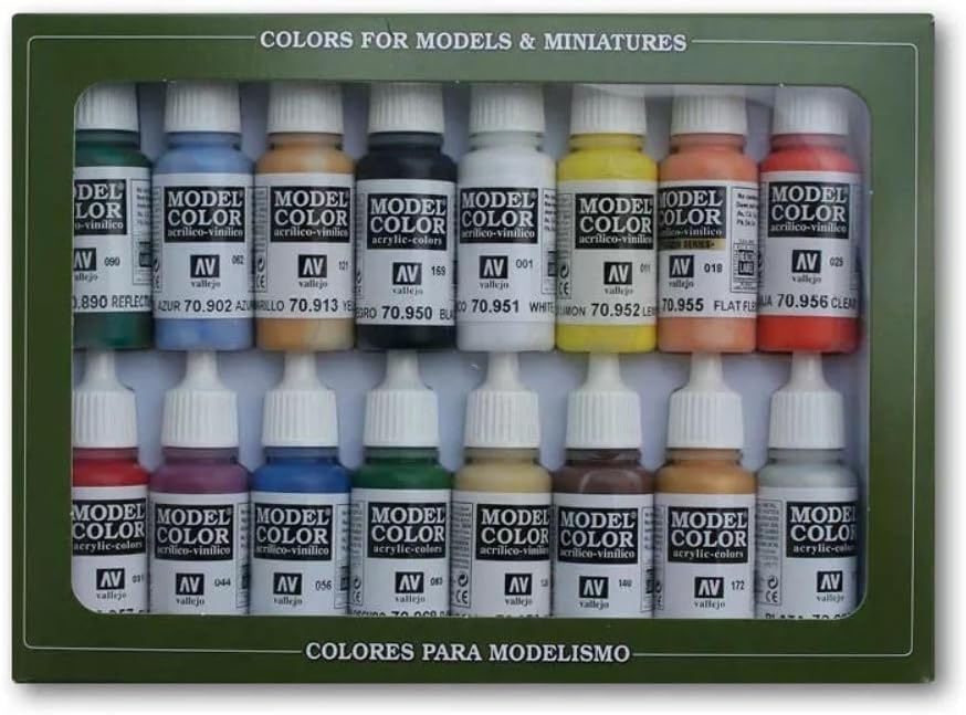 Vallejo Basic Colors - Juego de pintura acrílica de Estados Unidos, 16