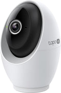 Tapo - Cámara de seguridad interior Pan\/Tilt de 4K para monitor de...