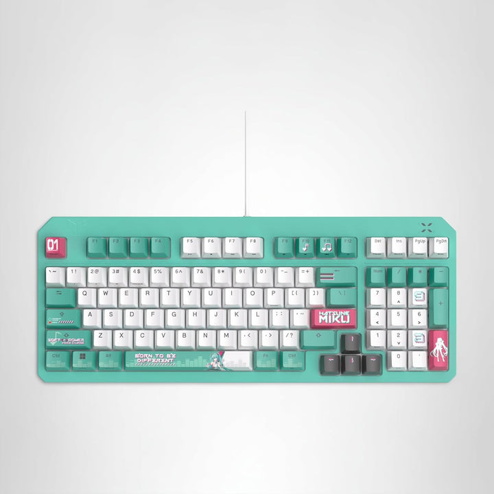 ASUS TUF Gaming K3 Gen II Hatsune Miku Edition - Teclado USB con ca...