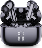 Auriculares inalámbricos, Bluetooth 5.4 con 4 micrófonos ENC con ca...