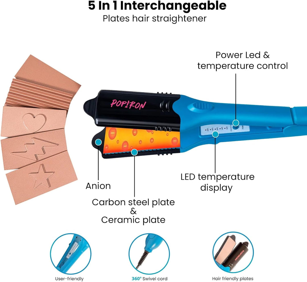 PopIron - Plancha para el cabello y la primera plancha de impresión...