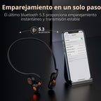 Ortizan Auriculares de oreja abierta, Bluetooth 5.3 inalámbricos de conducción de aire, auriculares deportivos, sonido premium, IPX6 impermeable, llamada clara, 0.67 oz auriculares ligeros para