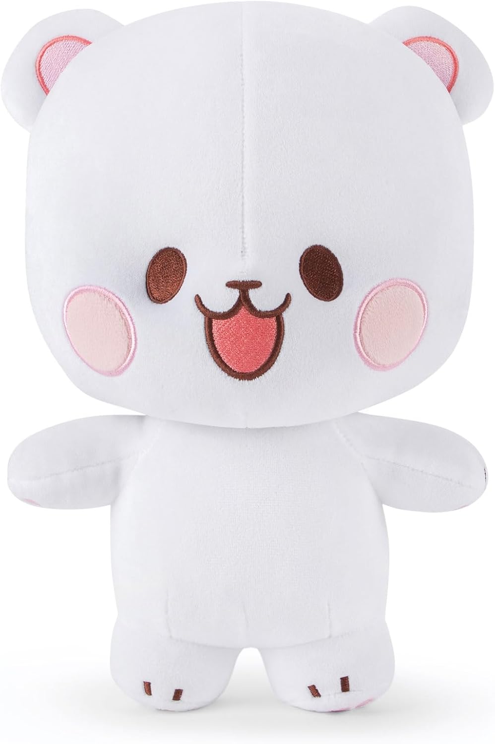 Milkmochabear Peluche oficial de leche de 7 pulgadas, mercancía auténtica, adorable lindo oso de peluche, tamaño de viaje, suave, regalo para cualquier ocasión, amigos, parejas, vacaciones, cumpleaños