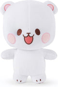Milkmochabear Peluche oficial de leche de 7 pulgadas, mercancía auténtica, adorable lindo oso de peluche, tamaño de viaje, suave, regalo para cualquier ocasión, amigos, parejas, vacaciones, cumpleaños