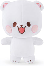 Milkmochabear Peluche oficial de leche de 7 pulgadas, mercancía auténtica, adorable lindo oso de peluche, tamaño de viaje, suave, regalo para cualquier ocasión, amigos, parejas, vacaciones, cumpleaños