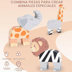 Joyreal Juego de juguetes magnéticos de animales de la selva