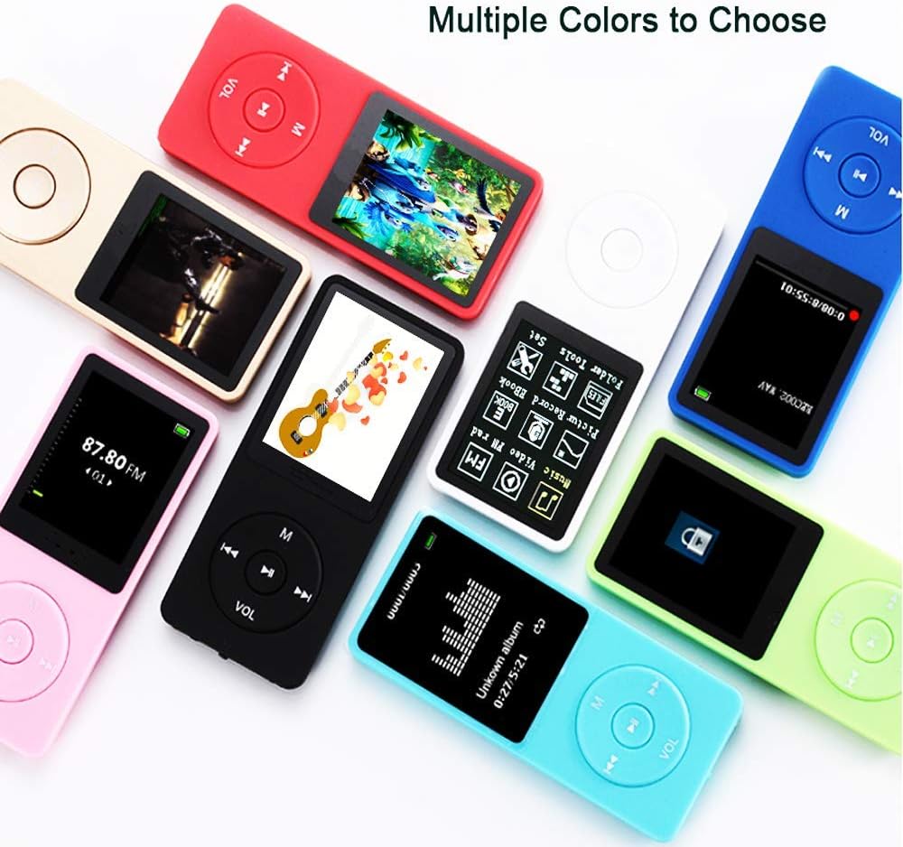 MP3 Player, Music Player with 16GB Micro SD Card, Build-in Speaker\...