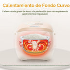 Joydeem Rice Cooker de Cerámica, 6 tazas de arroz crudo Cocinadores con Olla Interior de Cerámica Pura, Saludable y Libre de PFOA, 3L/3.2 qt, DFB-C300