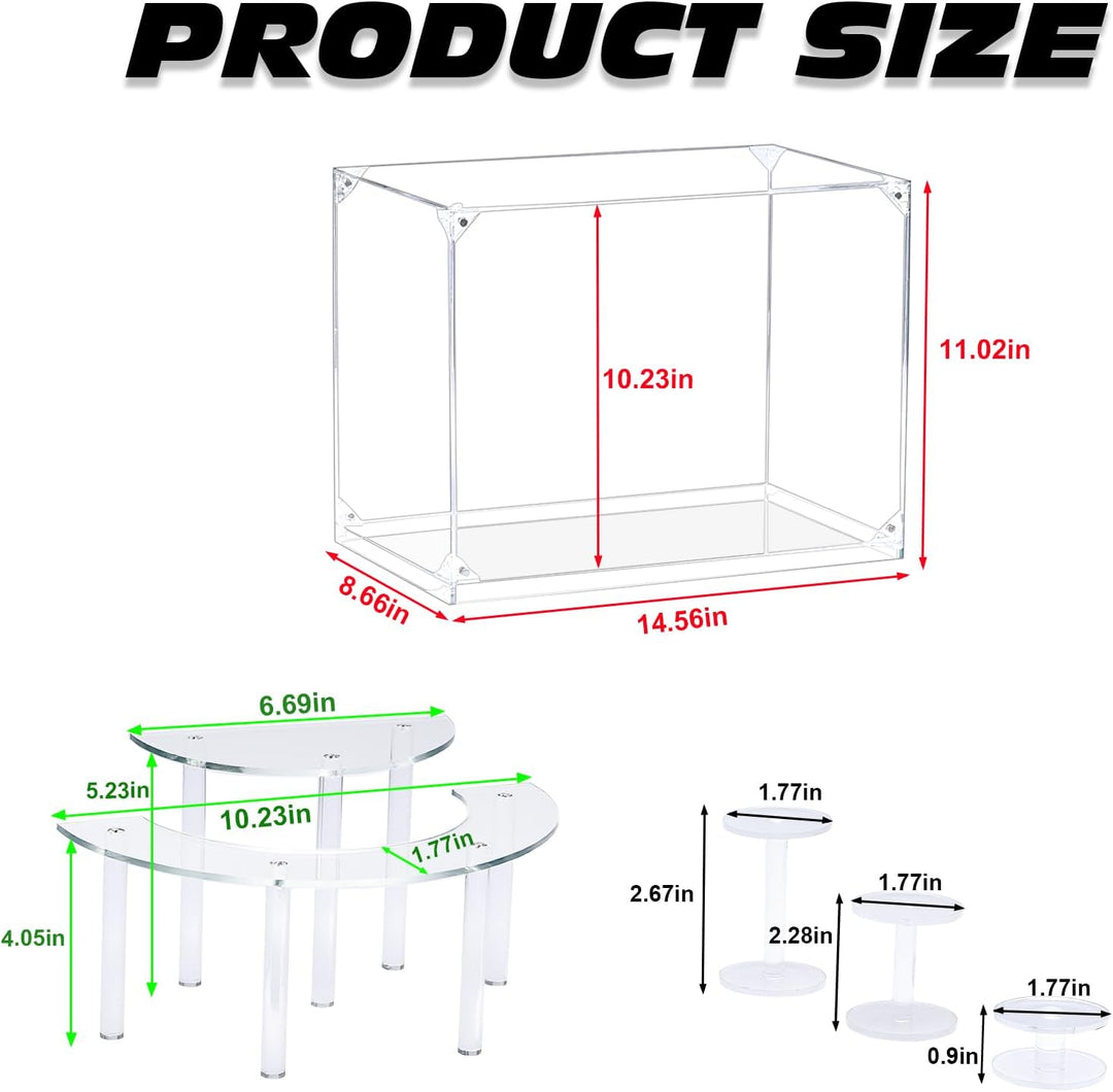 Vitrina acrílica para coleccionables, cajas transparentes de 5 nive...