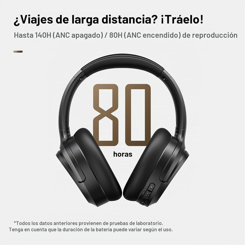 Calmbee Auriculares híbridos con cancelación activa de ruido inalámbricos