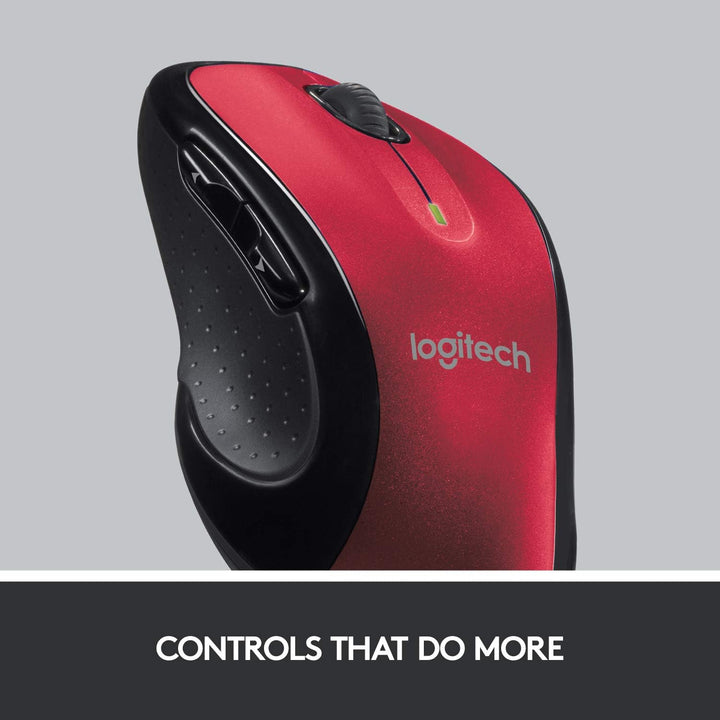 Logitech M510 - Mouse inalámbrico para computador Forma cómoda con...