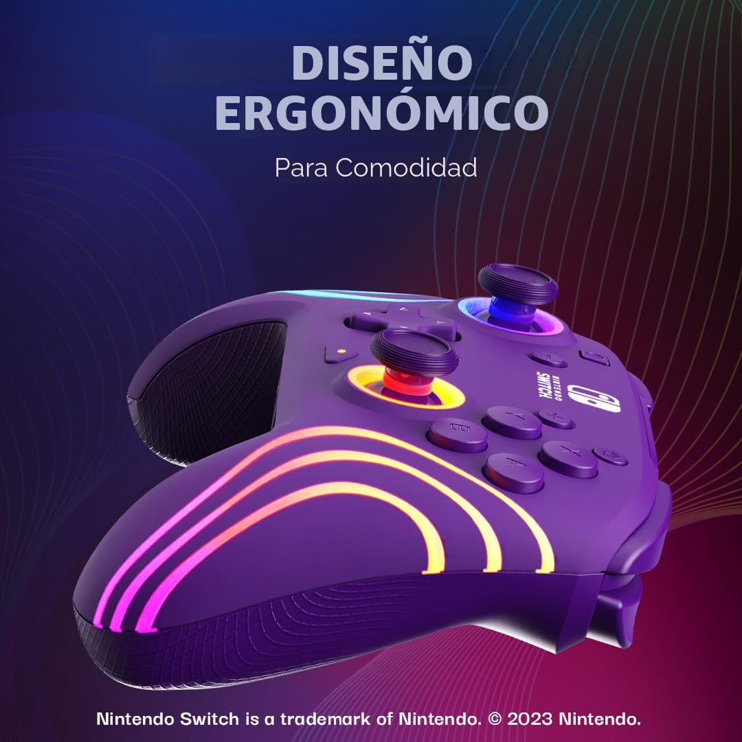 PDP Gaming Afterglow Wave Wireless Nintendo Switch Pro Controller -...