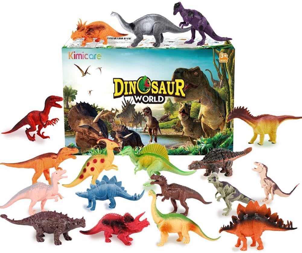 Kimicare Figuras de dinosaurio para niños 18 piezas de