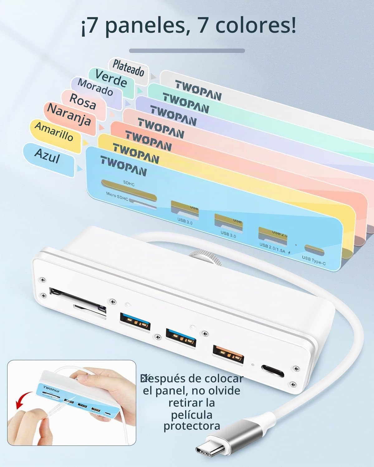 TWOPAN, T7-M6, hub USB 3.0