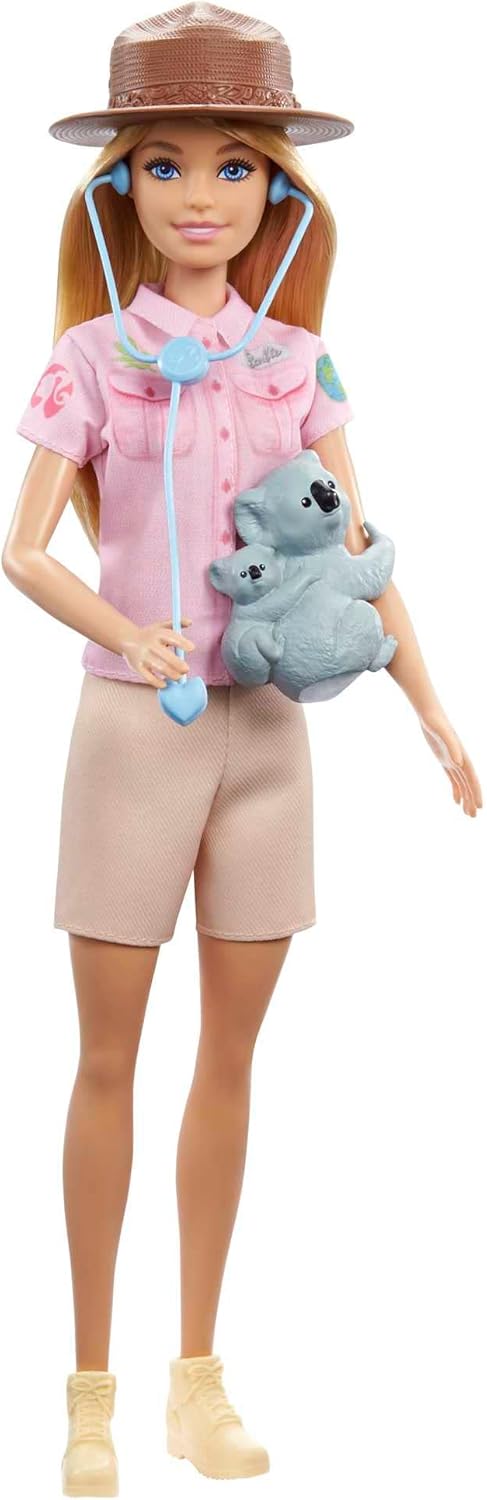 Muñeca Barbie Careers y accesorios, zoóloga con atuendo removible c...