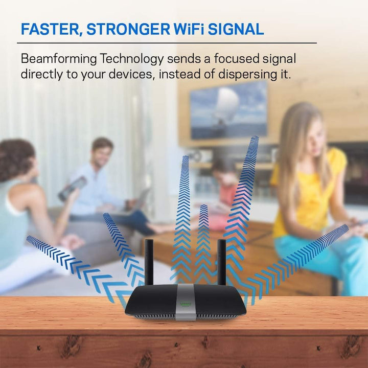 Linksys Router Wi-Fi de doble banda EA6350 para el hogar (enrutador...