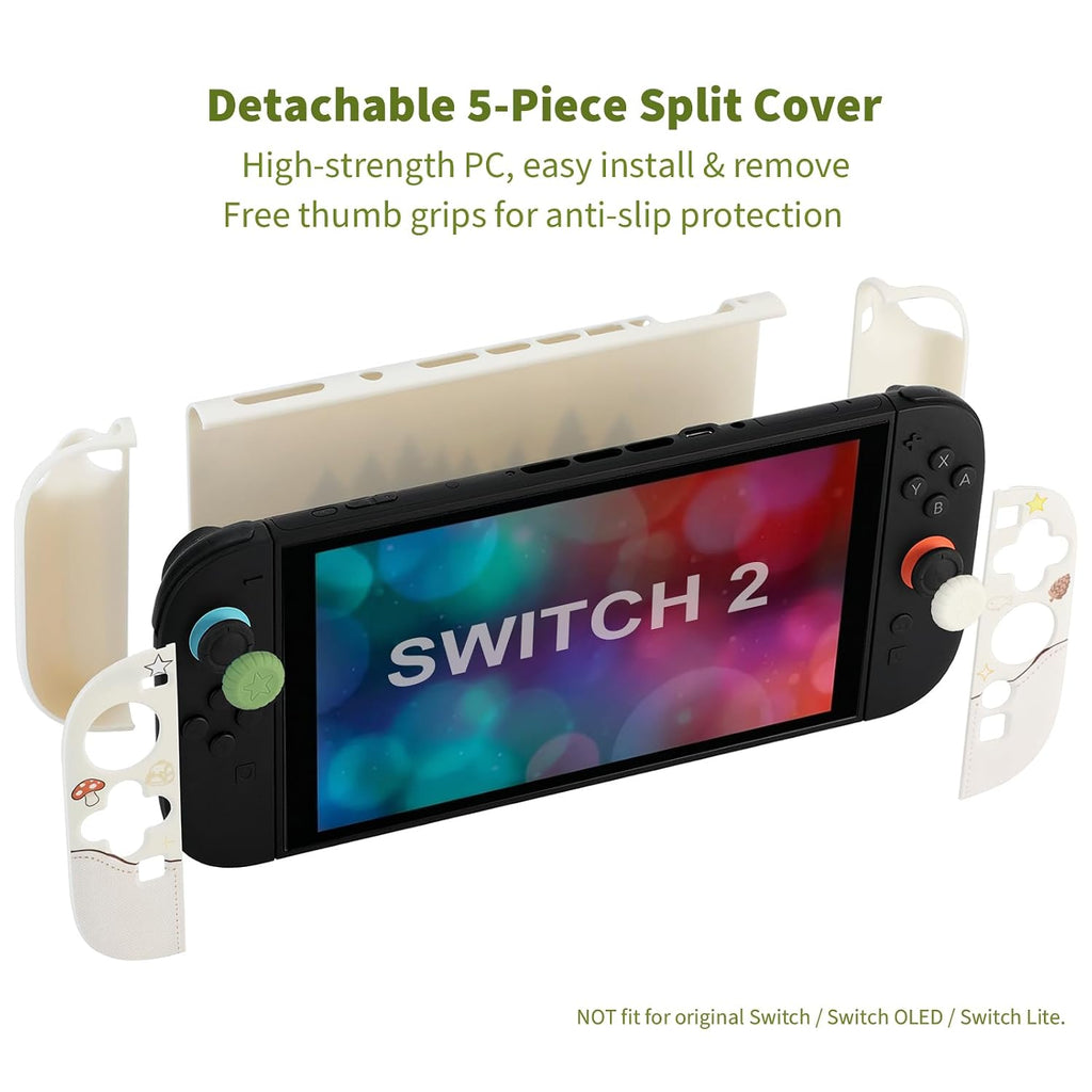 Funda Protectora Adorable para Nintendo Switch 2, carcasa rígida de PC con Docking