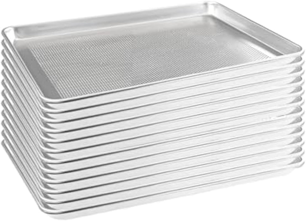 HARDURA Bandeja perforada de aluminio para hornear de 18 pulgadas de largo