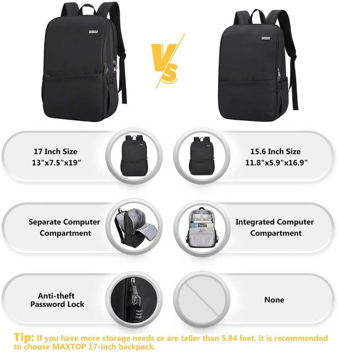 MAXTOP Mochila para computadora portátil de viaje, mochilas de nego...